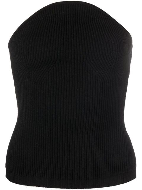 KHAITE Jericho ribbed knit top - Black - zdjęcie produktu nr 1
