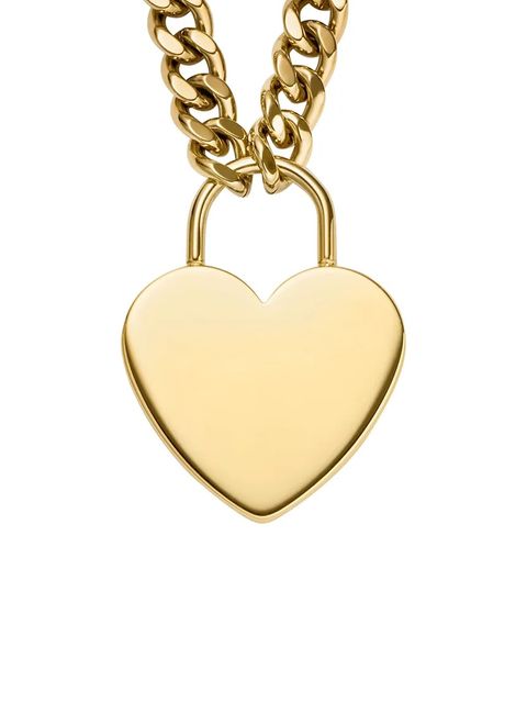 Fossil naszyjnik z zawieszką damski ze stali nierdzewnej bez kamienia Sutton - zdjęcie produktu nr 2