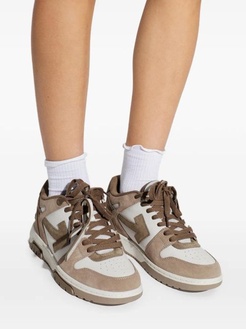 Off-White Out Of Office suede sneakers - Neutrals