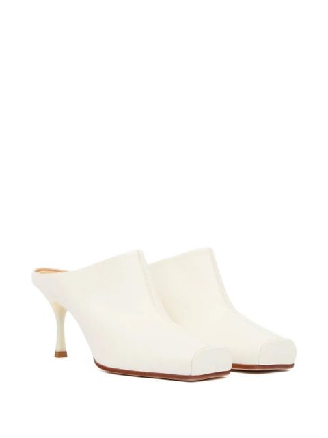 MM6 Maison Margiela square-toe mules - White - zdjęcie produktu nr 2
