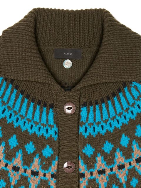 Alanui Sweet Winter cardigan - Green
