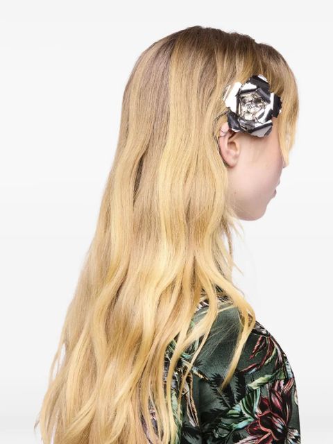 Rabanne flower hair clip - Silver