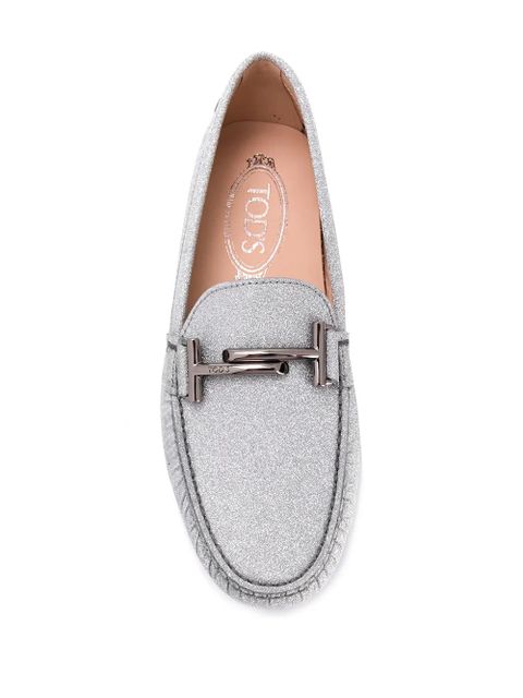 Tod's Gommino Double T loafers - Silver