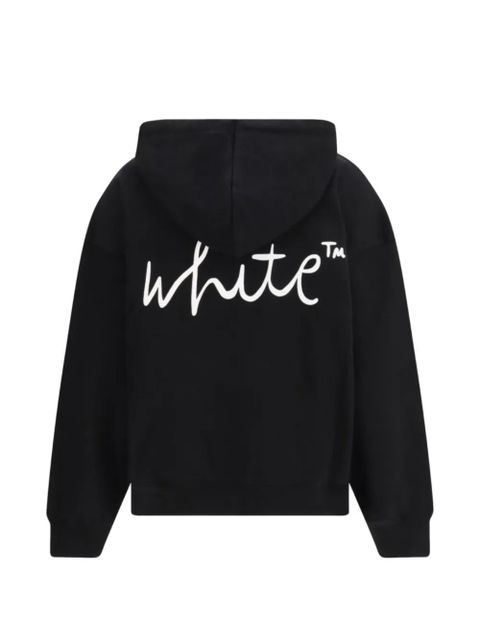 Off-White logo-detail hoodie - Black - zdjęcie produktu nr 2