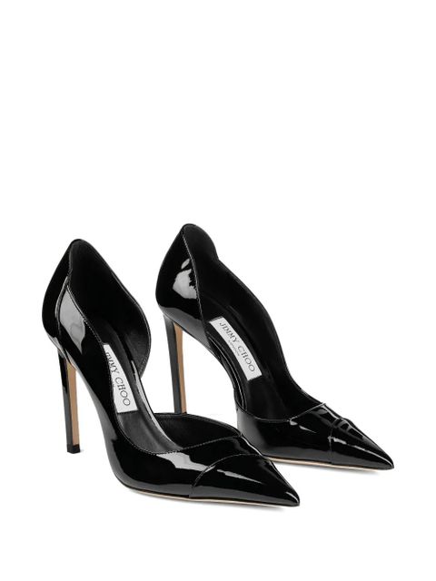 Jimmy Choo 100mm Brigitte pointed-toe pumps - Black - zdjęcie produktu nr 2