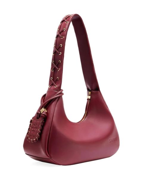 GANNI medium Hobo shoulder bag - Red