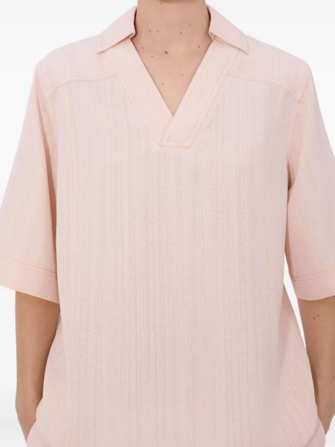 LouLou de Saison Ermo open neck top - Pink