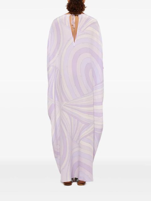 PUCCI wave-print kaftan - Purple