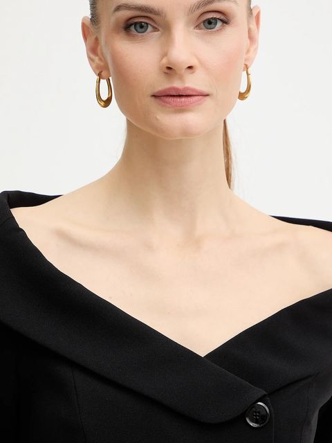 Pinko sukienka kolor czarny mini dopasowana 106139 A304