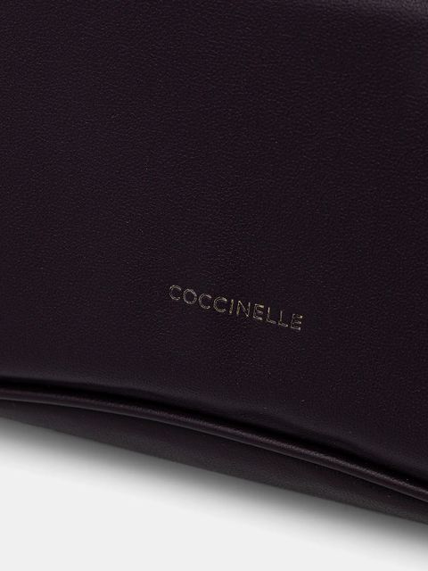 Coccinelle torebka skórzana COCCINELLE C-ME FLUFFY kolor fioletowy E1.SUE.12.01.01