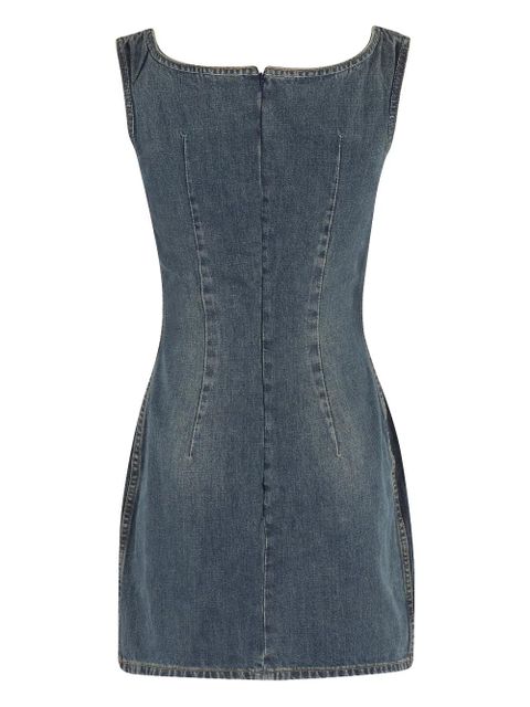 Magda Butrym square-neck denim mini dress - Blue - zdjęcie produktu nr 2