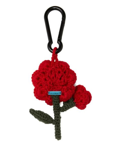 Alanui Rose Amigurumi crochet key ring - Red - zdjęcie produktu nr 1