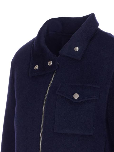 PINKO zip-front shirt jacket - Blue