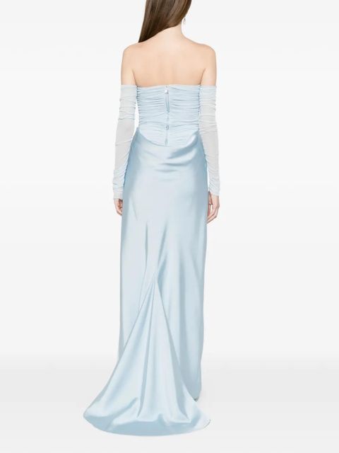 ROTATE BIRGER CHRISTENSEN blue maxi dress