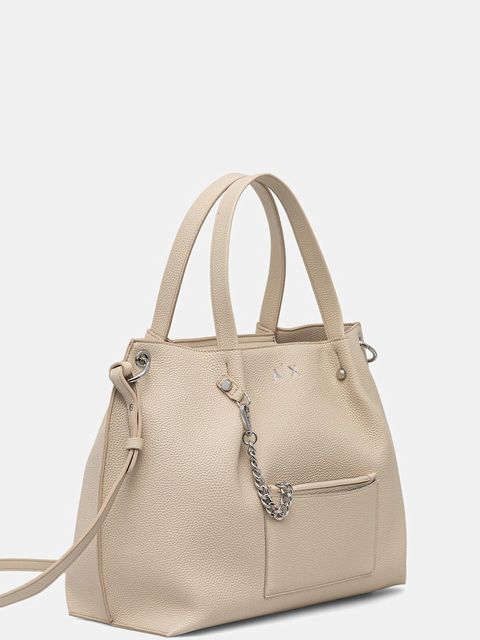 Armani Exchange torebka kolor beżowy XW001211 AF15625 - zdjęcie produktu nr 2