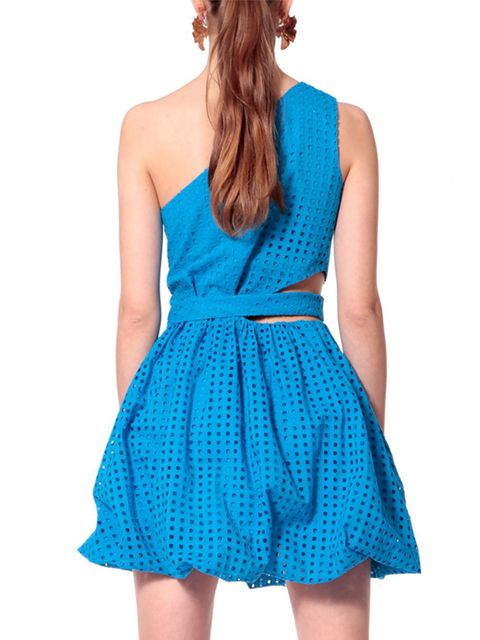 AGGI - Niebieska sukienka bombka Ariana - zdjęcie produktu nr 2