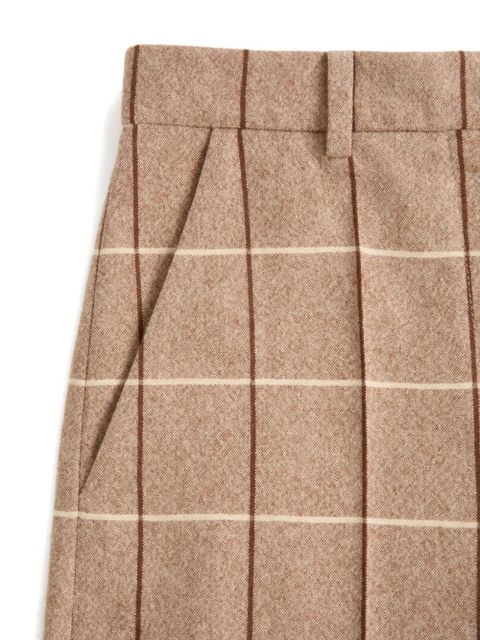 Valentino Garavani windowpane-check trousers - Neutrals