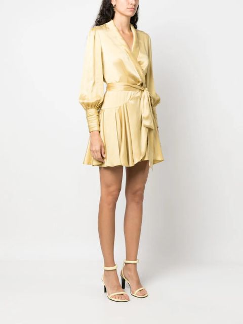 ZIMMERMANN silk wrap minidress - Yellow - zdjęcie produktu nr 2