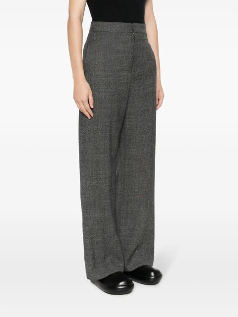 LOEWE straight-leg wool tailored trousers - Black