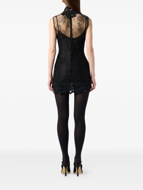 Blumarine high-neck mini dress - Black