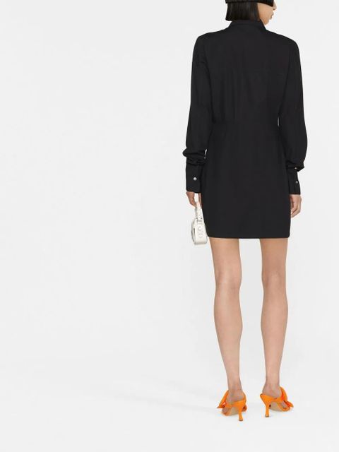 AMBUSH cut-out heart shirtdress - Black