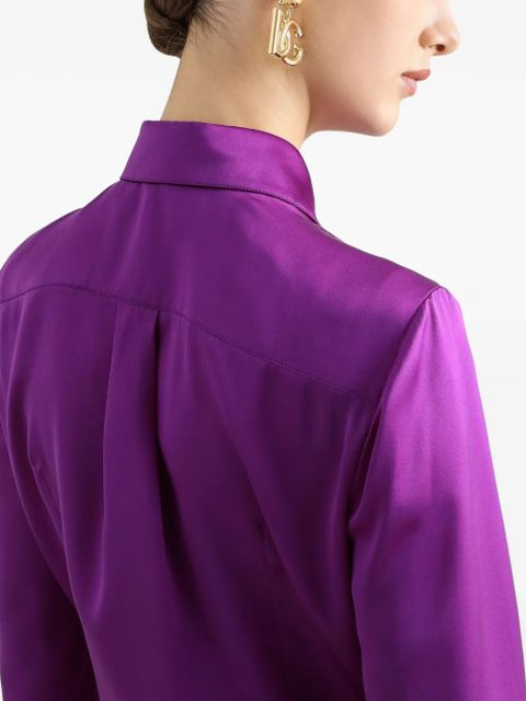 Dolce & Gabbana DNA satin shirt - Purple