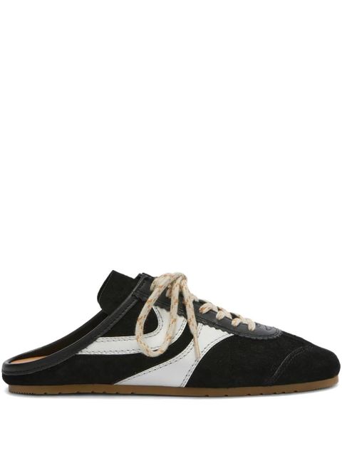 DRIES VAN NOTEN suede-stripe sneaker mules - Black - zdjęcie produktu nr 1