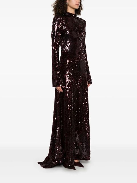 ROTATE BIRGER CHRISTENSEN sequin-embellished maxi dress - Red