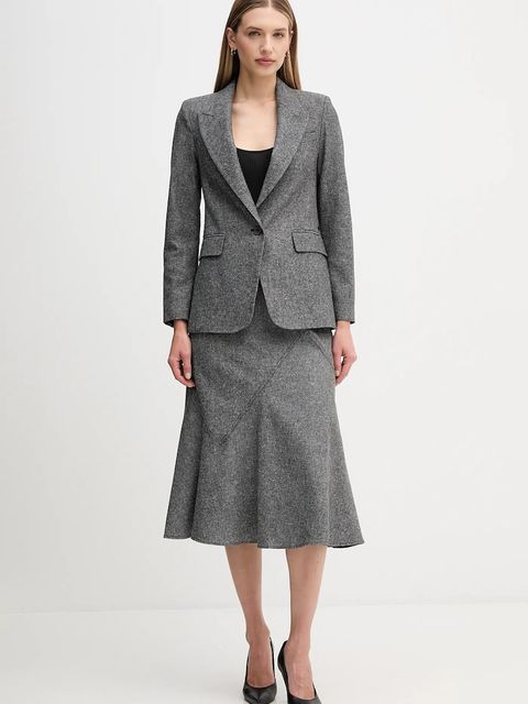 Pedro del Hierro spódnica kolor szary midi rozkloszowana 7592145