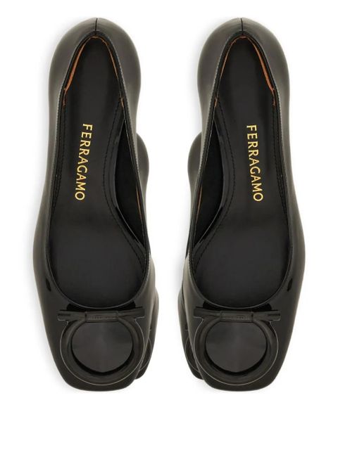 Ferragamo 40mm square-toe pumps - Black