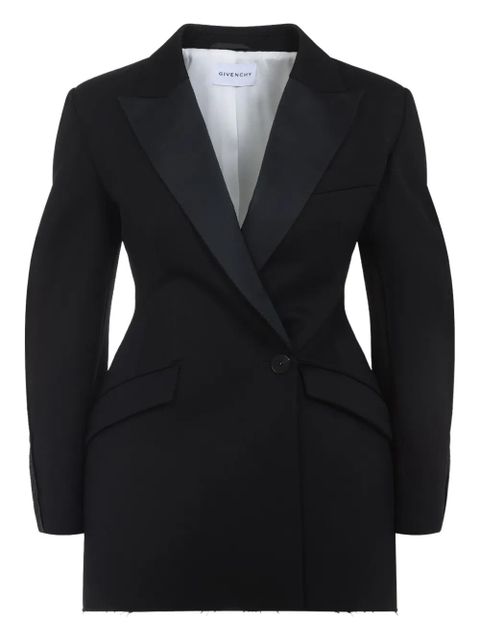 Givenchy Cacoon peaked-collar jacket - Black - zdjęcie produktu nr 1