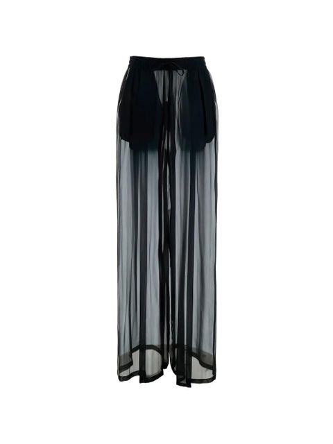 Dolce & Gabbana sheer wide-leg trousers - Black - zdjęcie produktu nr 1