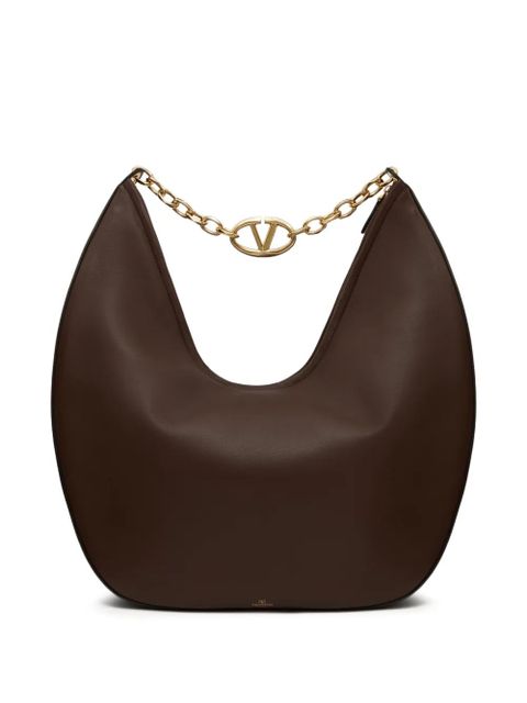 Valentino Garavani maxi VLogo Moon Hobo bag - Brown