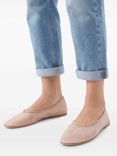 Dear Frances round-neck ballet flat - Neutrals