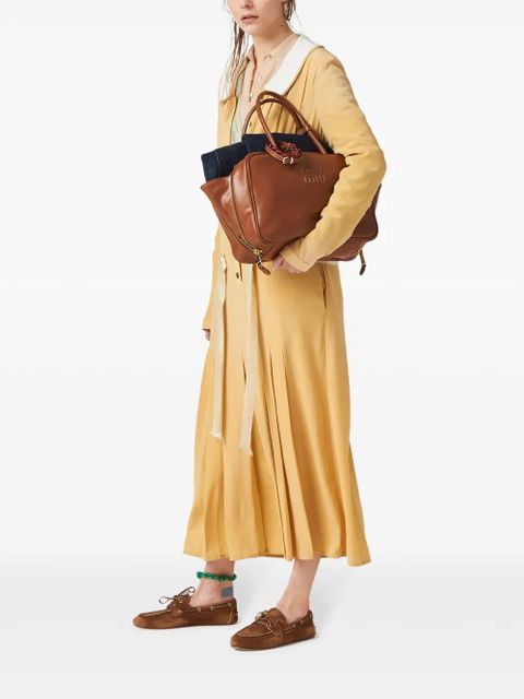 Miu Miu Leather Beau bag - Brown - zdjęcie produktu nr 2