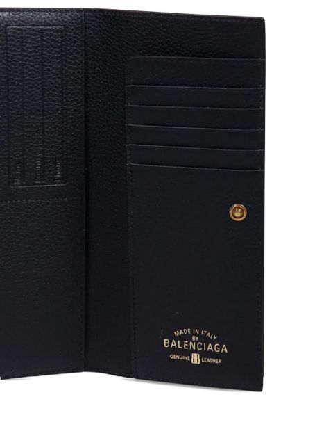 Balenciaga logo-print zipped wallet - Black