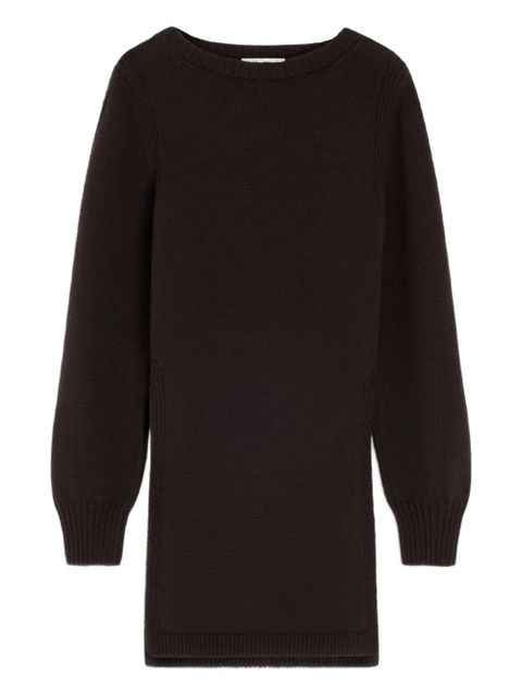LEMAIRE side-slit crew-neck sweater - Brown - zdjęcie produktu nr 1