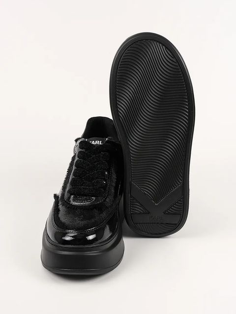 Karl Lagerfeld sneakersy skórzane ANAKAPRI U damskie kolor czarny KL63509