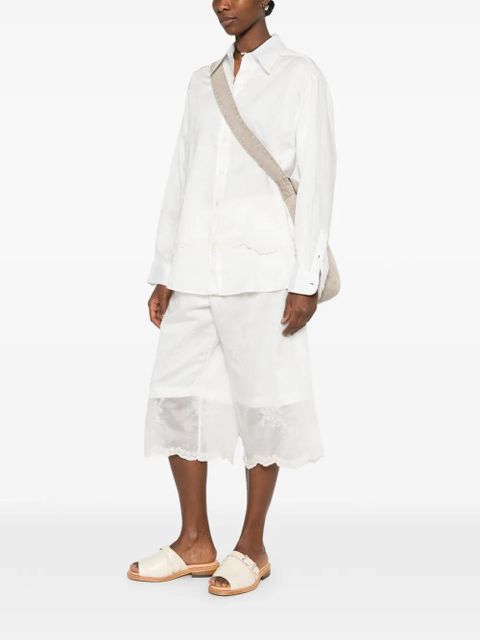 OUR LEGACY lace-trim shirt - White - zdjęcie produktu nr 2