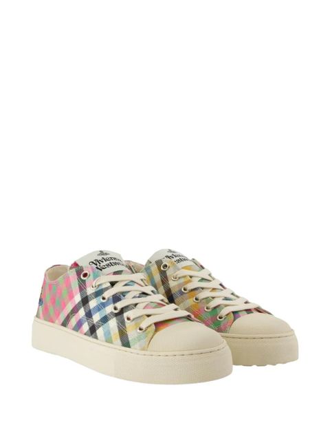 Vivienne Westwood Plimsoll plaid sneakers - White - zdjęcie produktu nr 2