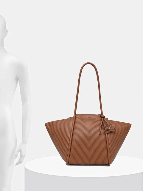 Karl Lagerfeld torebka K/WELLEN MD kolor brązowy B1W30043