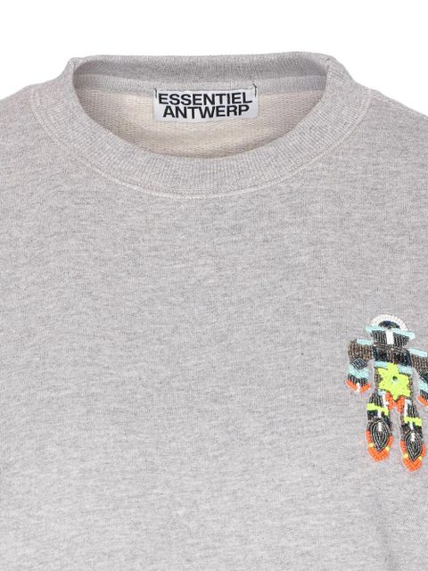 Essentiel Antwerp beaded-robot sweatshirt - Grey