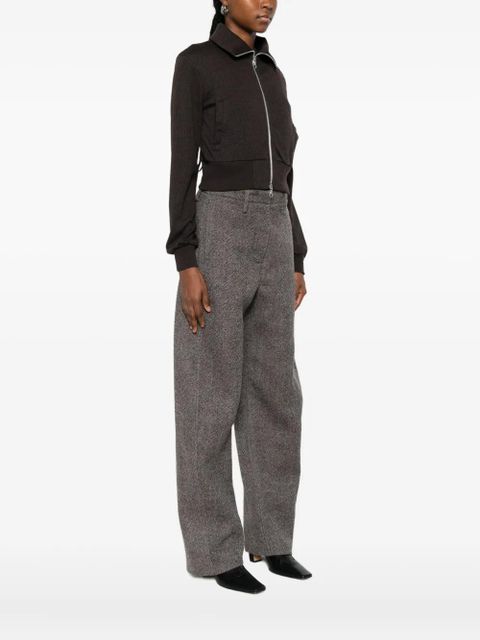 OUR LEGACY zip-up cardigan - Brown