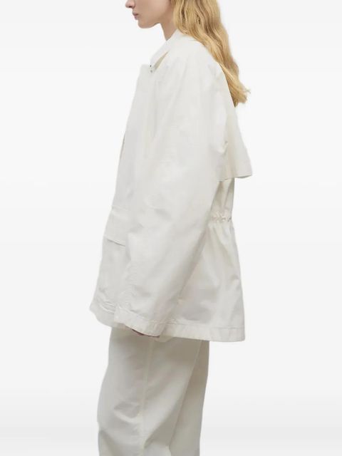The Row button-front utility jacket - White