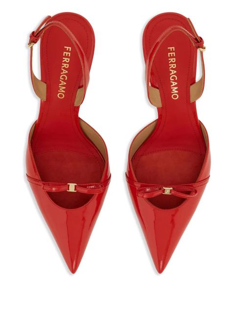 Ferragamo Bow pumps - Red