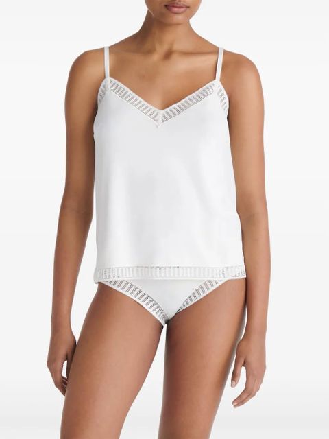 ERES Sandra Graphic V-neck camisole - White