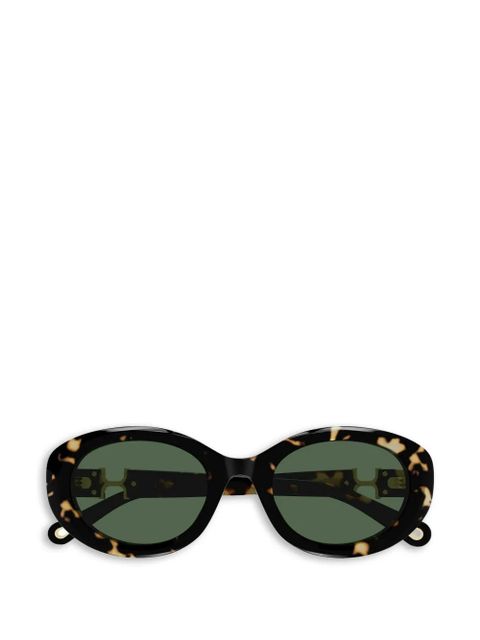 Chloé Eyewear round frame sunglasses - Brown - zdjęcie produktu nr 1