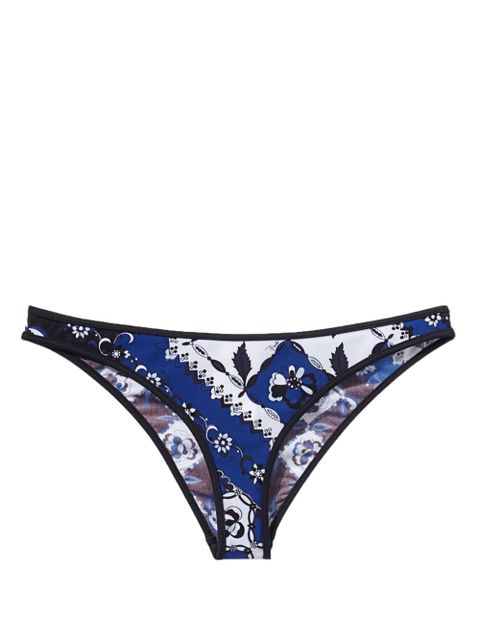 PUCCI Orchidee-print bikini briefs - Blue - zdjęcie produktu nr 1
