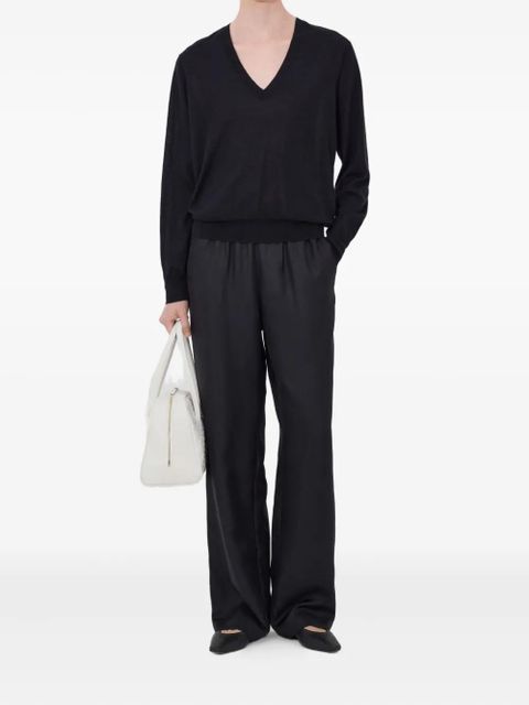 LouLou de Saison Julio V-neck cashmere sweater - Black - zdjęcie produktu nr 2