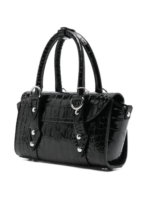 Vivienne Westwood Bettina orb-plaque embossed satchel - Black